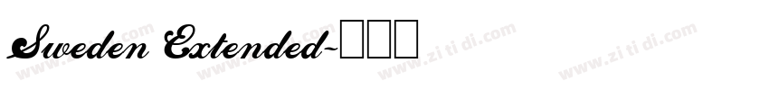 Sweden Extended字体转换